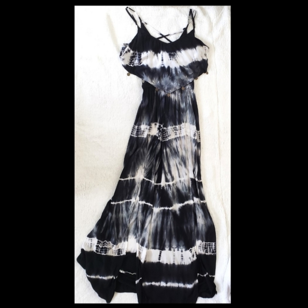 American Eagle Maxi Dress Tie Dye Size Medium - Picture 4 of 6